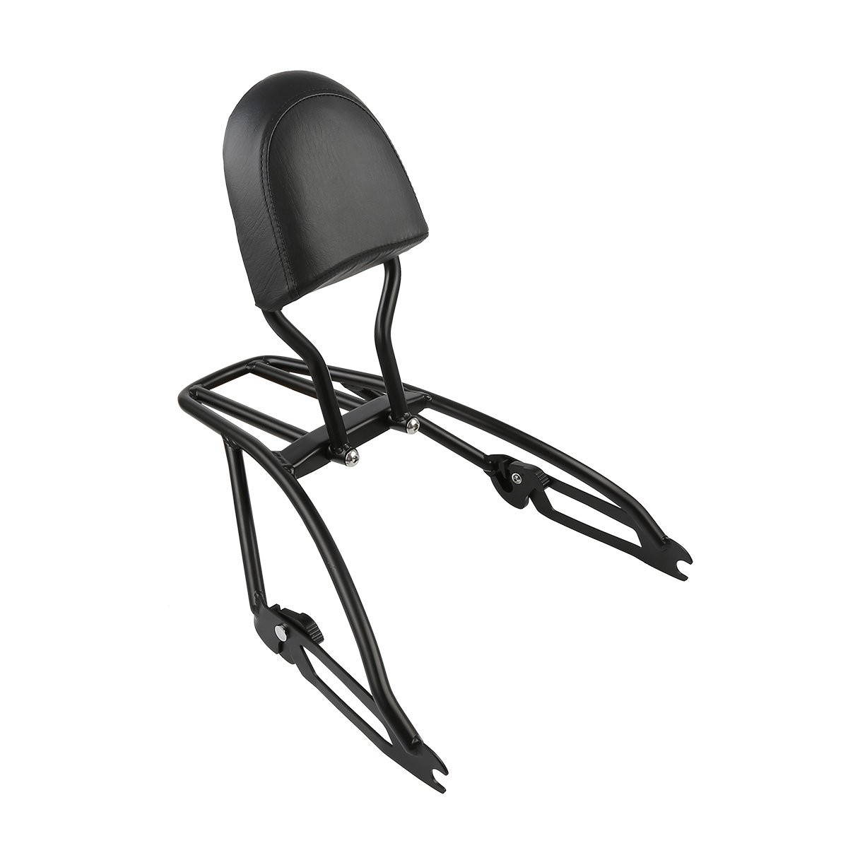 SLMOTO Sissy Bar Luggage Rack Backrest for Harley Davidson Street 500 XG500 & Street 750 XG750 (2015-2019) - Heavy Duty Motorcycle Passenger Back Support with Storage - Perfect for Long Rides, Touring & Road Trips