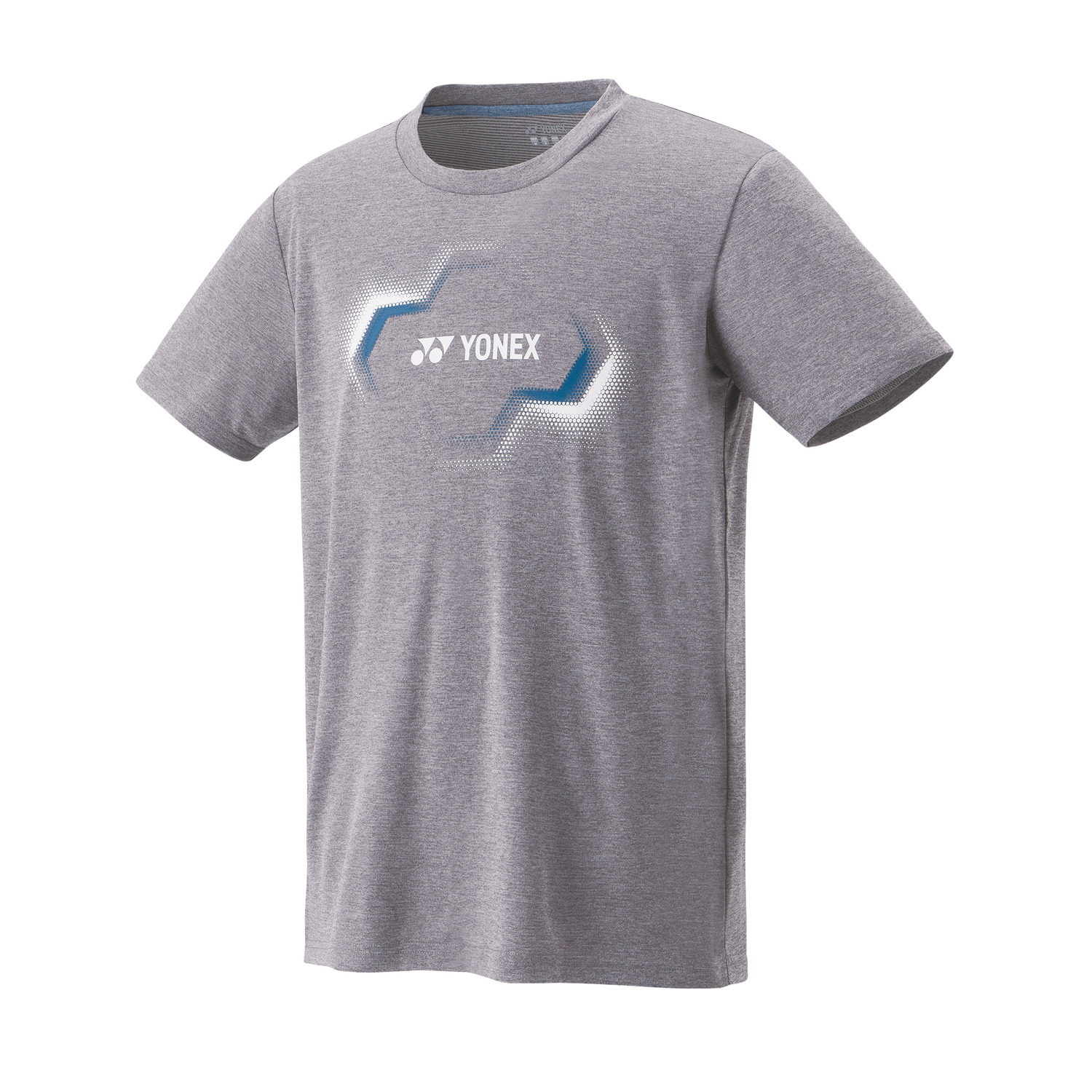 Yonex Men's Fitted Badminton & Tennis Sports Shirt - Breathable Performance Athletic Top for Court Play (16806, Gray) | Ideal for Competitive Matches & Training Sessions