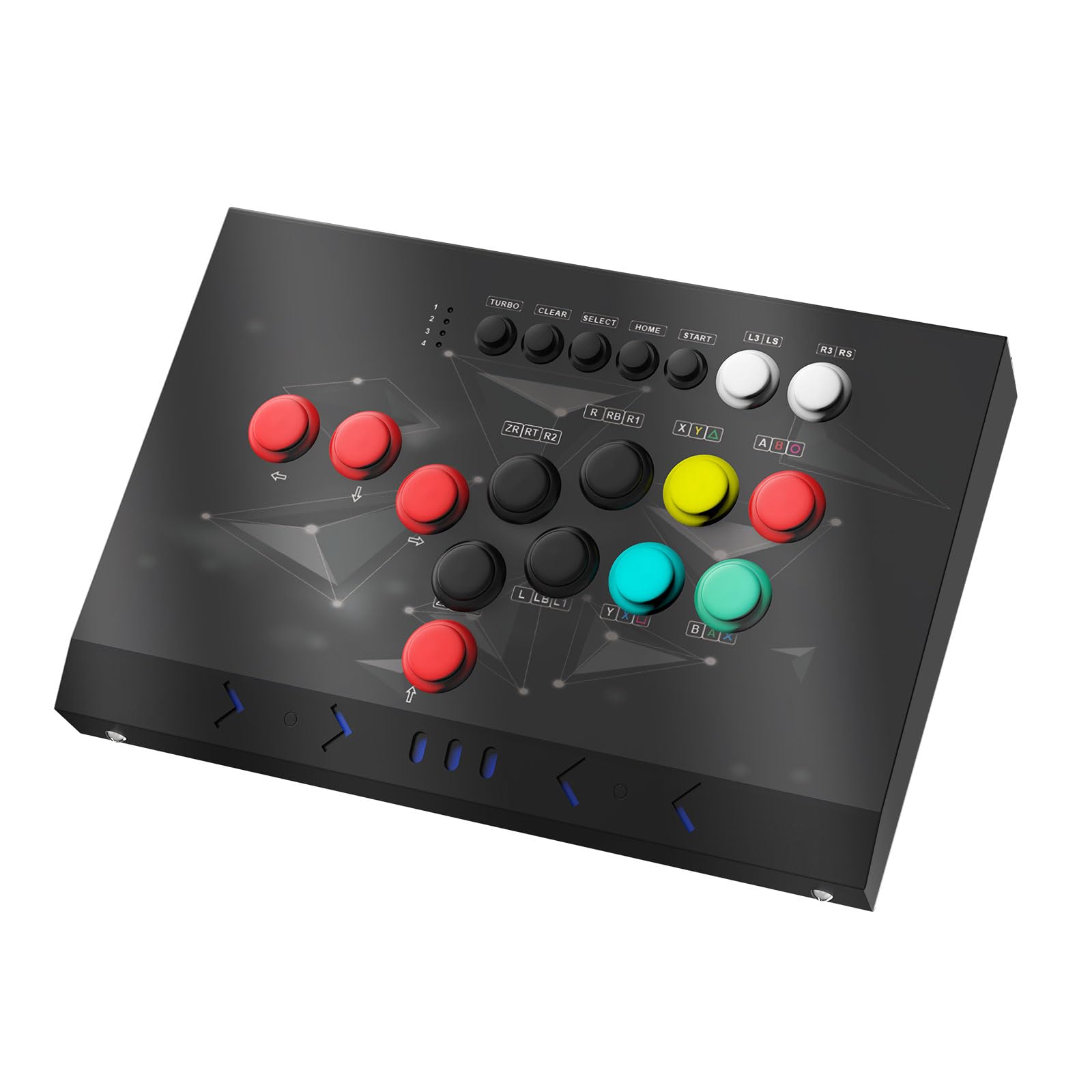 DOYO Arcade Fight Stick - Durable Iron Joystick for PC, PS3, Switch, NEOGEO Mini, Android & Raspberry Pi | Perfect for Home Gaming & Fighting Tournaments (Black)
