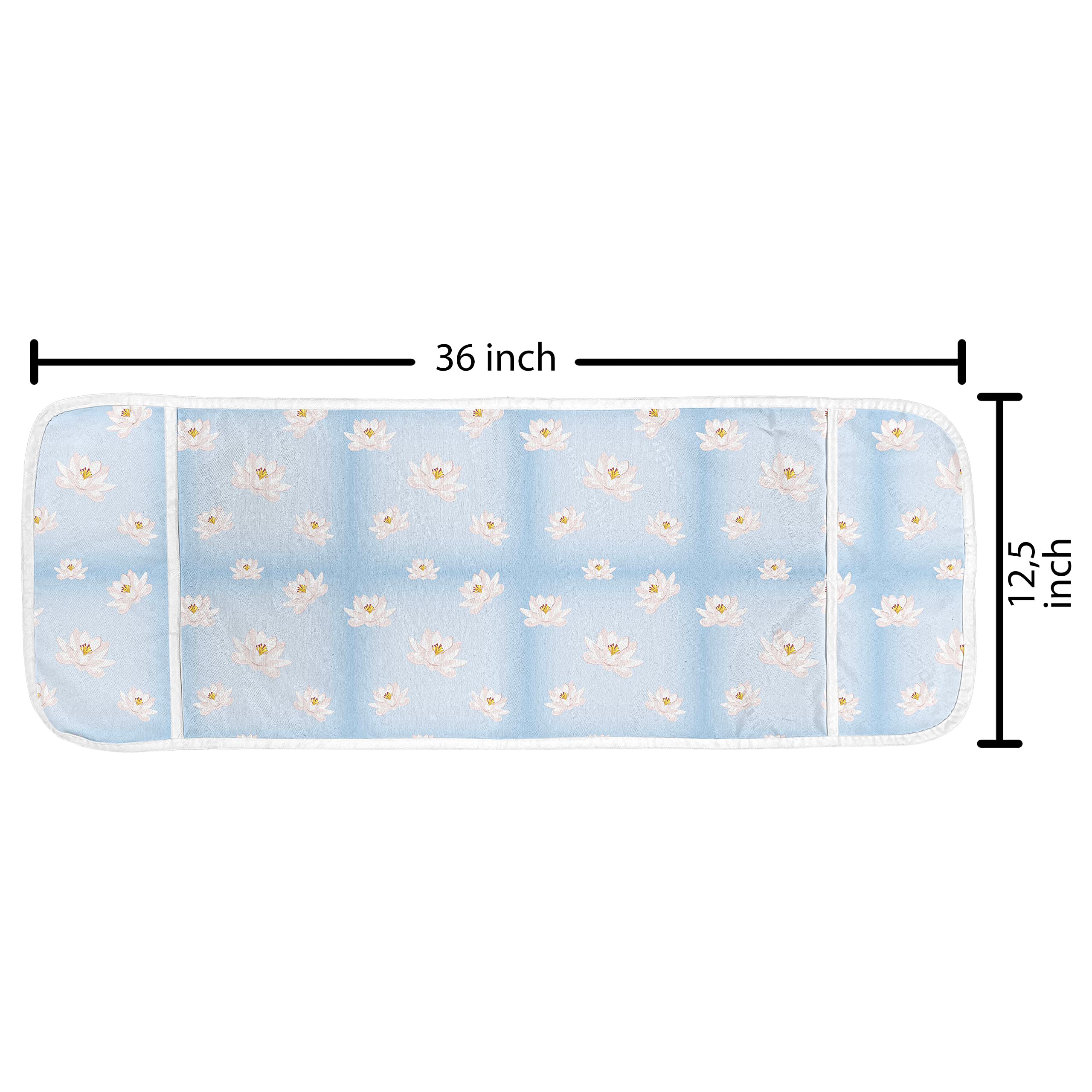 Ambesonne Floral Microwave Cover - Waterproof Kitchen Organizer with Pockets, 36