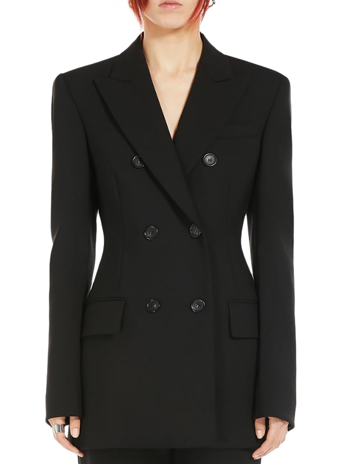 Premium Stretch Wool Blazer for Women - Slim Fit Tailored Jacket for Office, Business & Formal Occasions