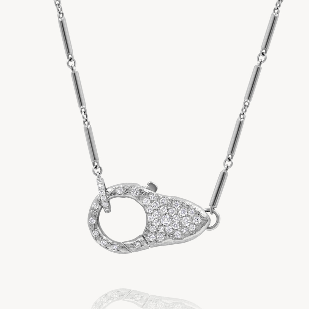 Pave Diamond Lock Necklace - Elegant 14K Gold Pendant for Women | Perfect for Valentine's Day, Anniversary & Wedding Gifts