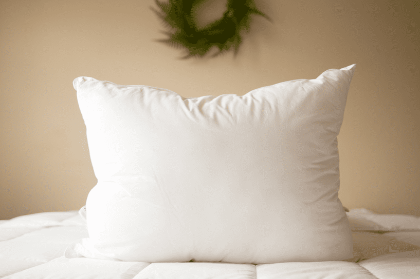 Premium Polyester Pillow for Side & Back Sleepers - Firm Support Pillow for Neck Pain Relief - Breathable & Hypoallergenic Bed Pillow for Home, Hotel, or Travel Use