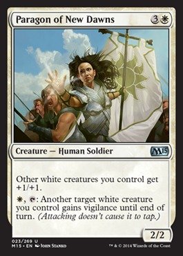 Magic The Gathering - Paragon of New Dawns (023/269) - Magic 2015 Core Set MTG Card - Collectible Trading Card Game for Deck Building & Strategy Battles - Perfect for MTG Tournaments and Casual Play