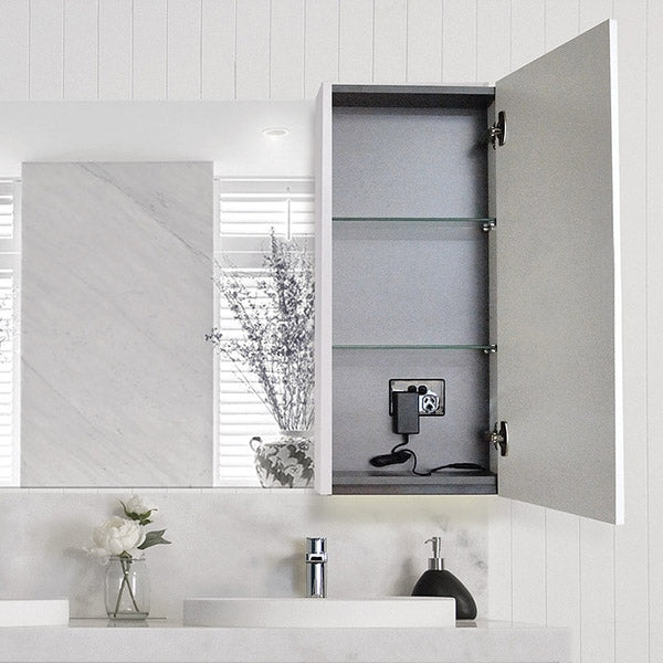 ADP London Shaving Cabinet - Premium Bathroom Storage Organizer with Mirror for Men's Grooming Essentials | Perfect for Shaving, Skincare & Toiletries Organization in Modern Bathrooms