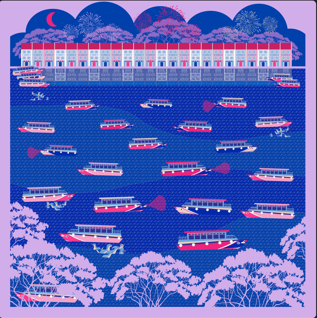 Luxury Singapore Quay Silk Scarf - Premium 100% Mulberry Silk Shawl for Women, Elegant Evening Wear & Travel Accessory - Perfect for Gifts, Weddings, and Special Occasions