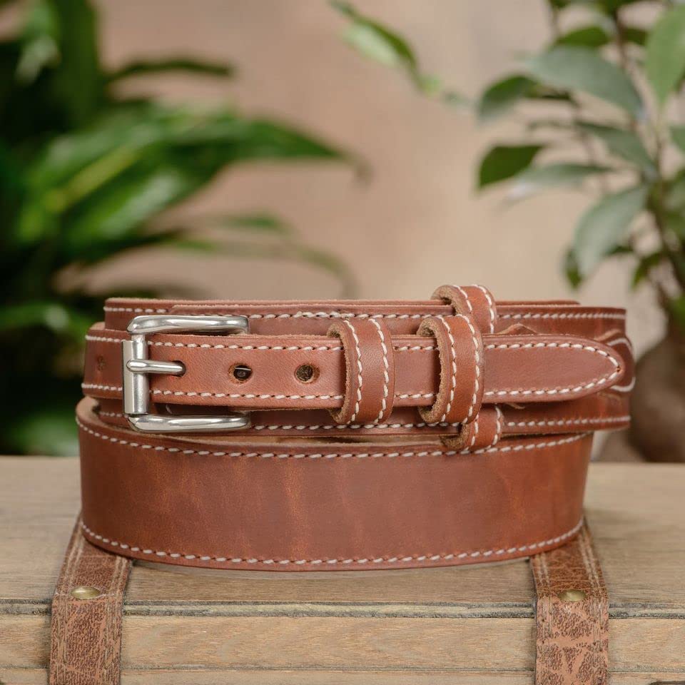 Premium Bullhide Leather Belt for Men - 1.50