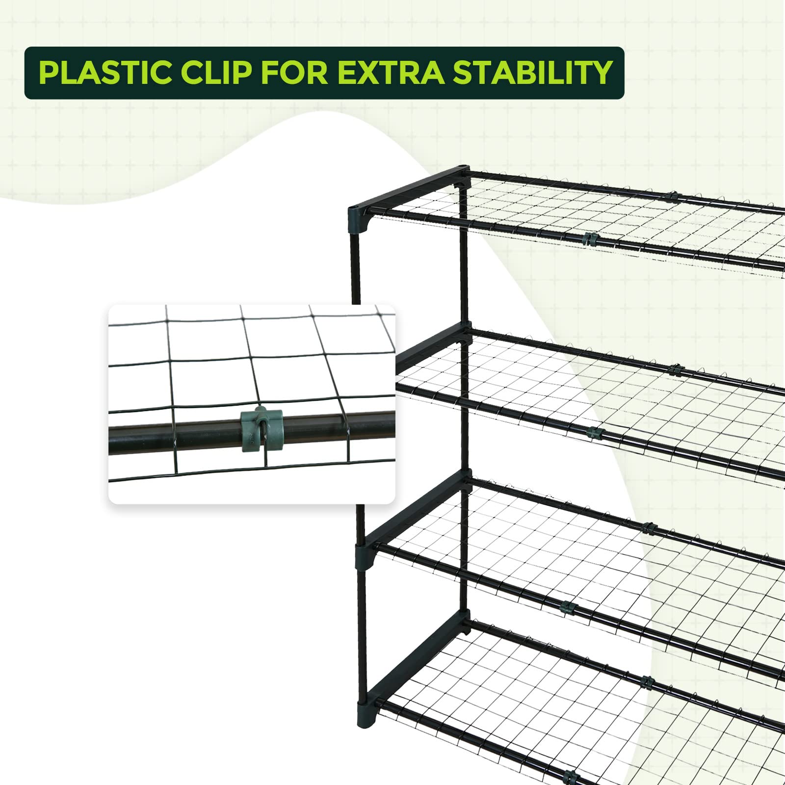 EAGLE PEAK 4-Tier Greenhouse Shelving Unit - 35