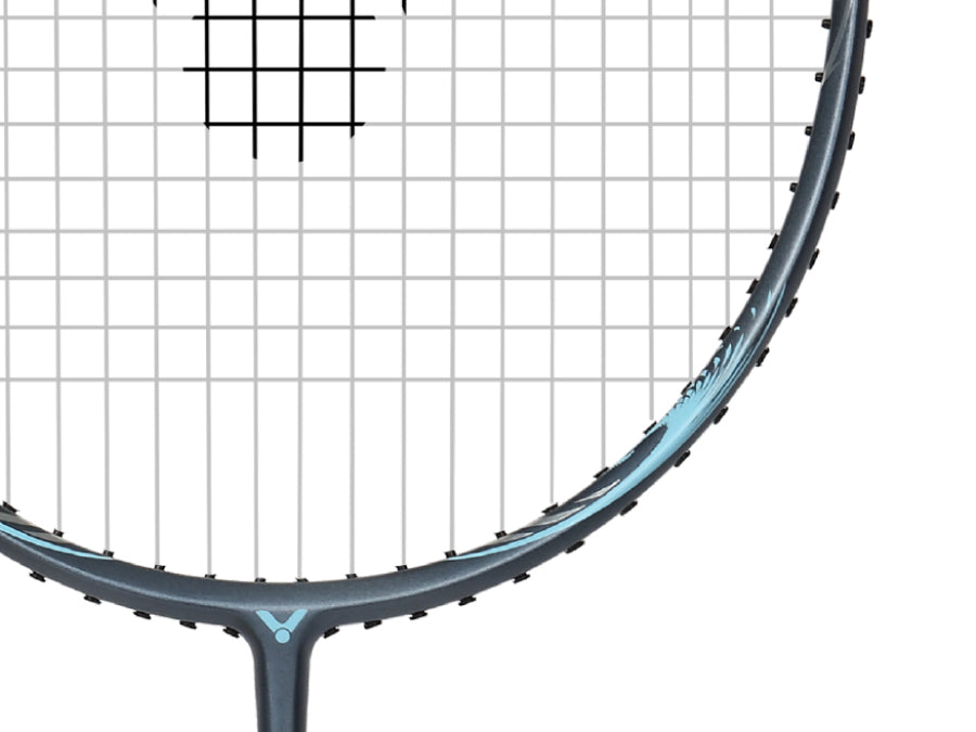 Victor Jetspeed 700HT Professional Badminton Racket - High Tension Strung, Lightweight Carbon Fiber Shaft, JS 700HT Grey - Perfect for Competitive Play & Tournament Training