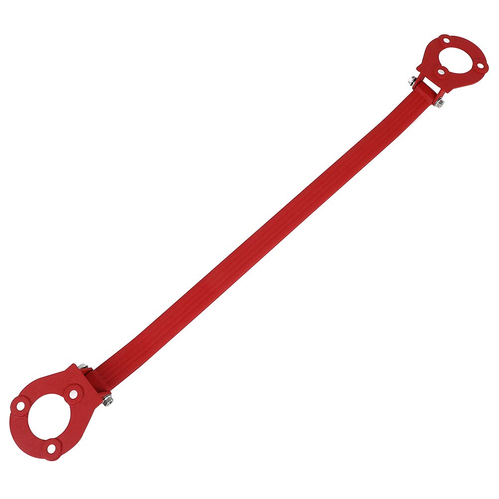 CCIYU Red Front Suspension Strut Tower Bar Compatible with 2008-2012 Honda Accord - Enhances Handling & Stability for Street Racing & Performance Driving