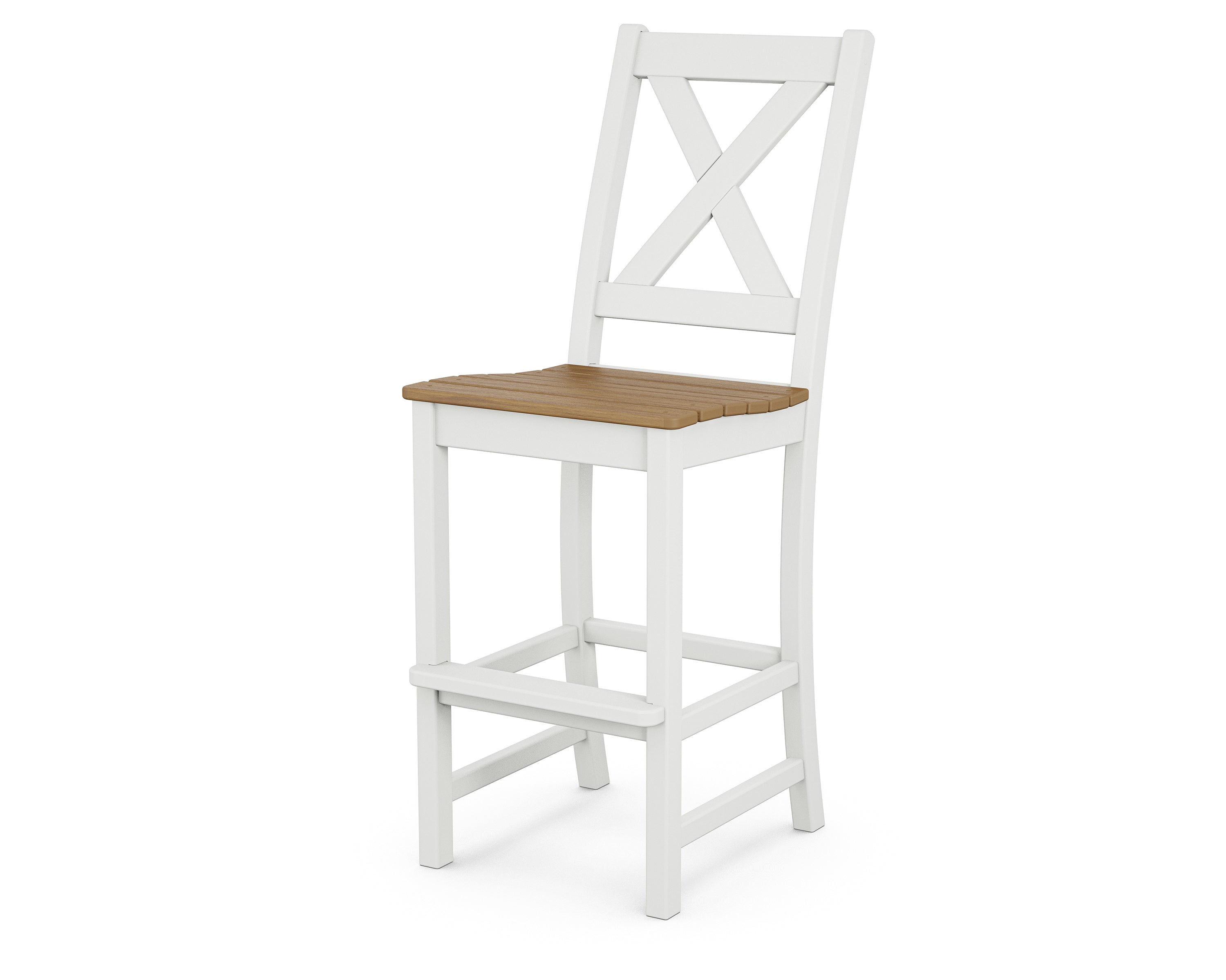 POLYWOOD Braxton Bar Side Chair - Weather-Resistant Outdoor Dining Chair for Patio, Deck, or Poolside - Perfect for Entertaining and Relaxing