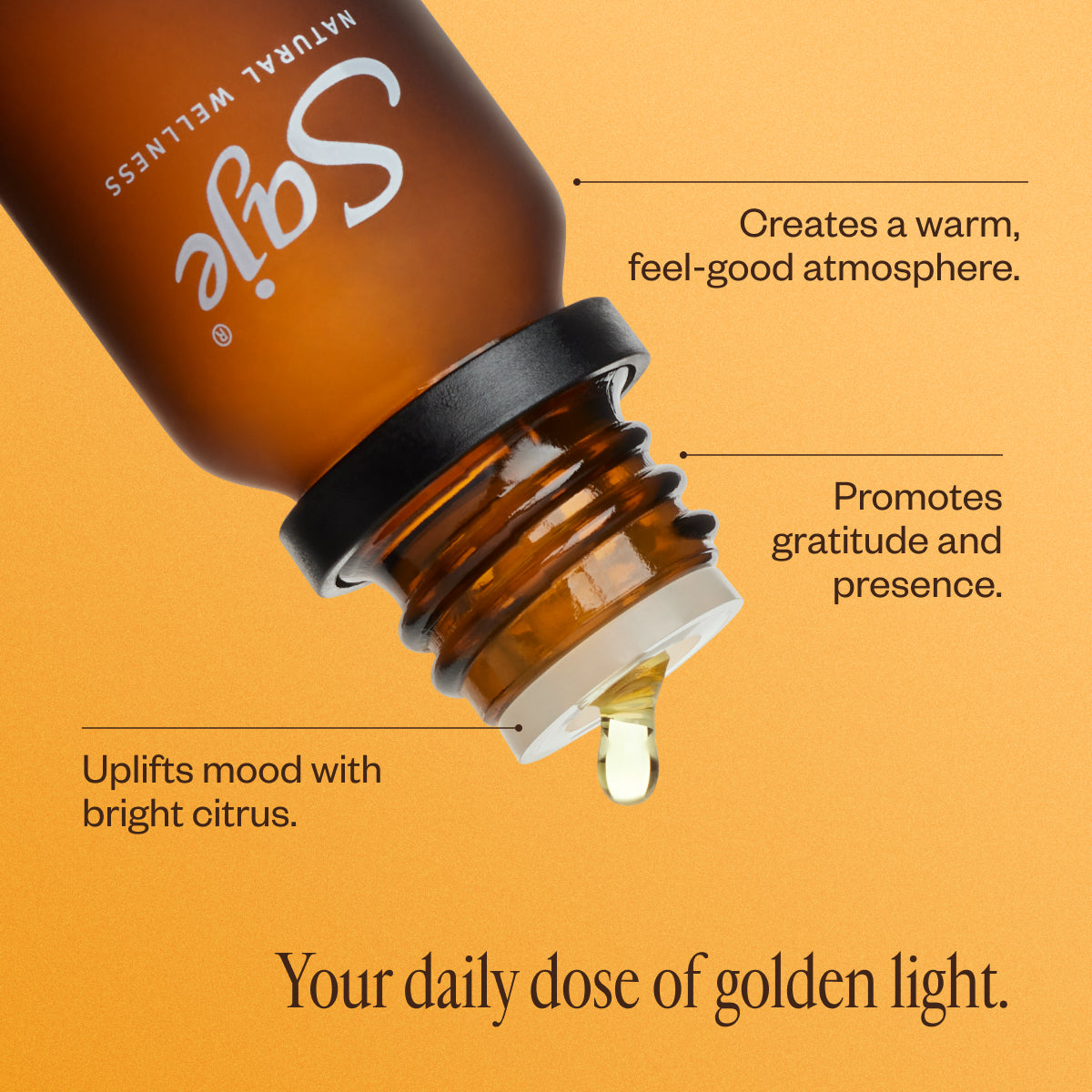 Golden Hour Essential Oil Diffuser Blend - Aromatherapy for Relaxation & Stress Relief - Perfect for Yoga, Meditation & Bedtime Use