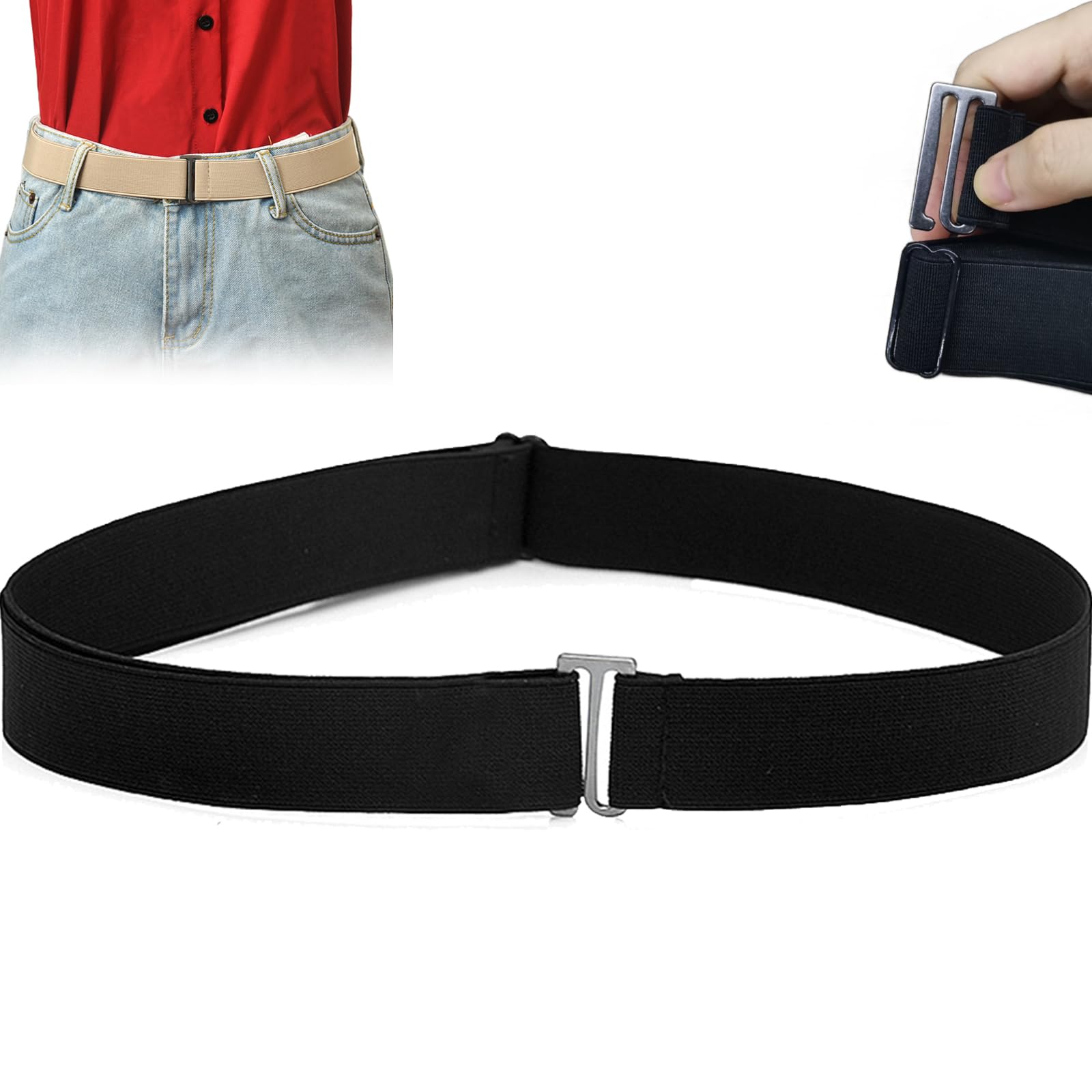 Adjustable Black Sweater Tuck Band for Women - Elastic Waistband for Cropping & Tucking Sweaters & Shirts - Perfect for Layering Outfits & Creating Stylish Looks