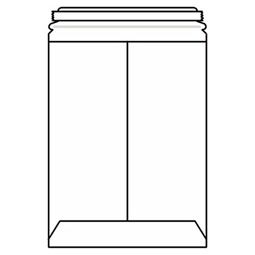 Open End No Bend Mailer Envelopes 6x6 Inches - 020# Recycled Cardboard with Pressure Sensitive Seal (200 Pack) - Perfect for Shipping Documents, Photos & Small Items