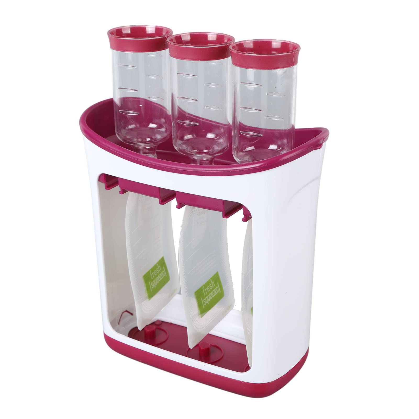 Reusable Squeeze Station Pouch Filler for Homemade Baby Food - 10 Storage Bags Included | Fresh Fruit Puree Maker for Infants & Toddlers | Perfect for DIY Baby Food, Snacks, and On-the-Go Meals