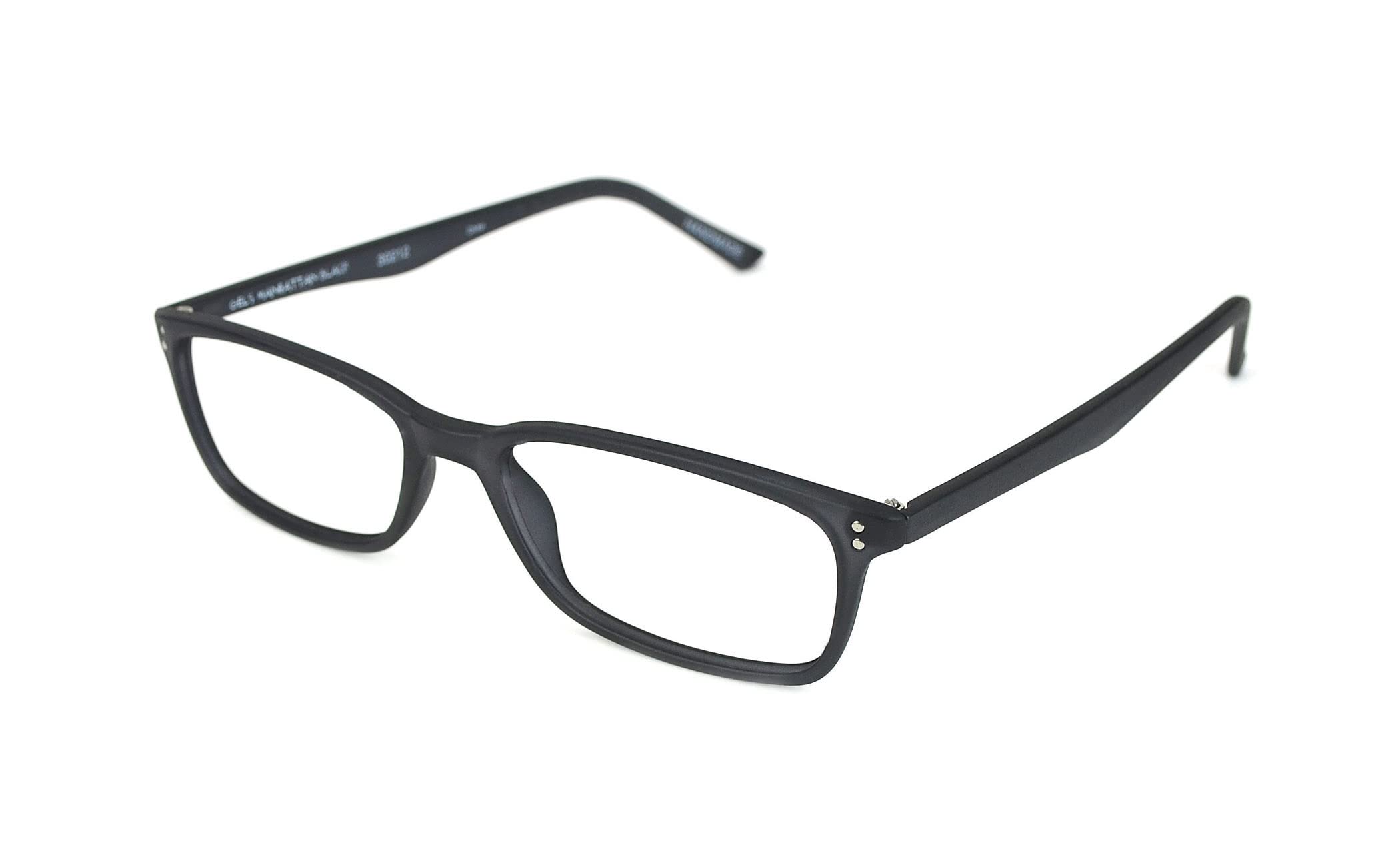 Scojo New York Gels Manhattan Matte Textured Reading Glasses for Men and Women - Stylish Readers for Office, Reading & Computer Use