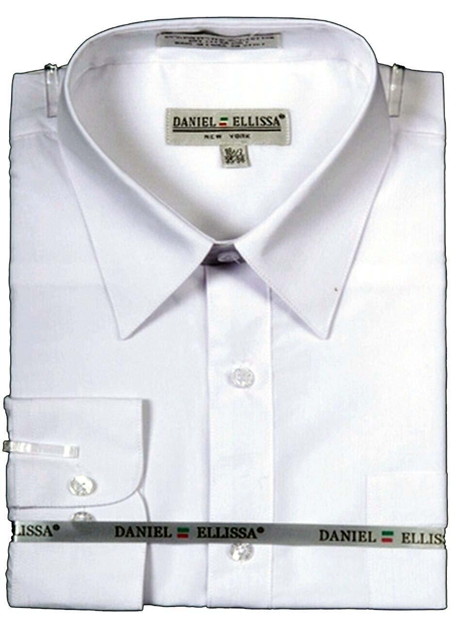 Premium Men's White Dress Shirt with Convertible Cuffs - Classic Slim Fit Formal Shirt for Business, Office & Wedding Occasions