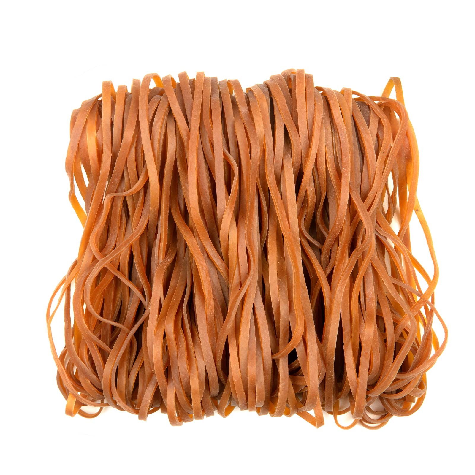 160PCS Heavy Duty Rubber Bands 6 Inches - Large Thick Elastic Bands for Office Supplies, File Folders, Crafts, Money & Book Binding | Natural Yellow Bulk Rubber Bands for Home, Office & DIY Projects