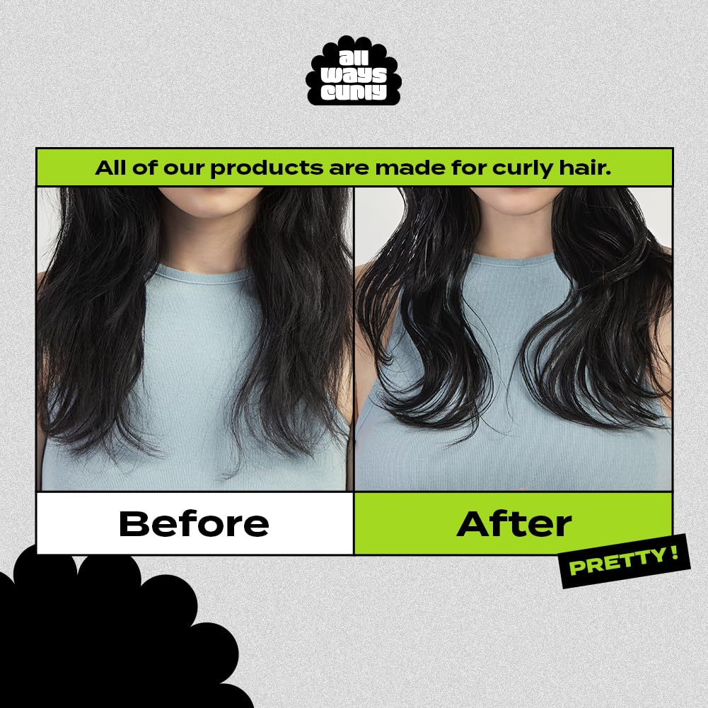 AllWaysCurly Hair Oil for Curly, Frizzy, Dry & Damaged Hair - Natural Hair Care Treatment for Women | Hydrating & Nourishing Hair Oil for Daily Use & Special Occasions