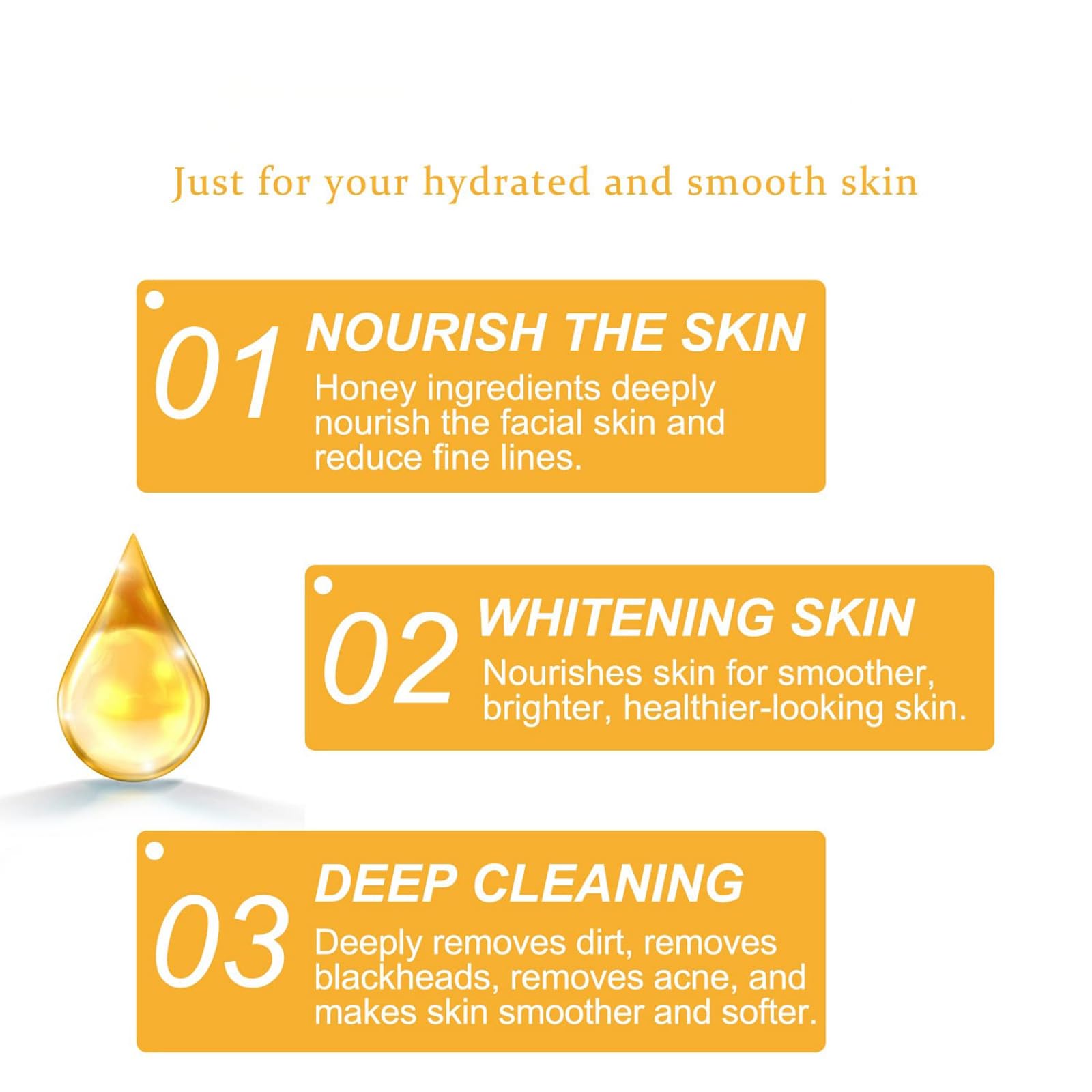 Organic Honey Peel Off Face Mask - Deep Cleansing & Exfoliating for Glowing Skin - Natural Ground Rice & Honey Glow Mask (3 Pack) - Perfect for Spa Day, Self-Care Routine & Acne Treatment