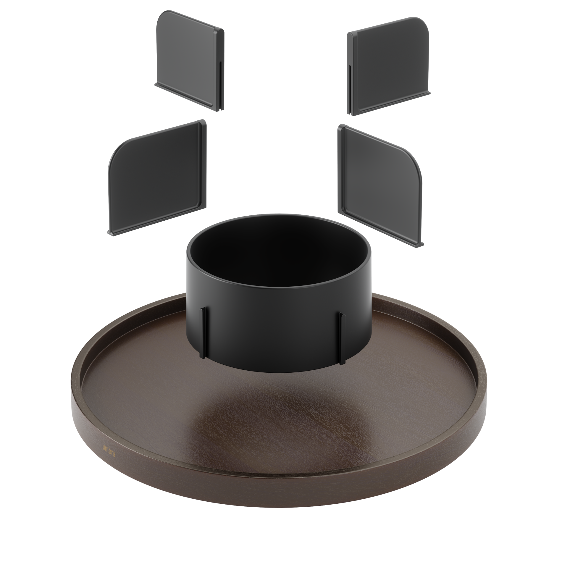 Bellwood Lazy Susan Turntable - 12 Inch Round Rotating Tray for Kitchen, Dining Table, Spice Organization - Perfect for Serving Food, Organizing Condiments & Decorating
