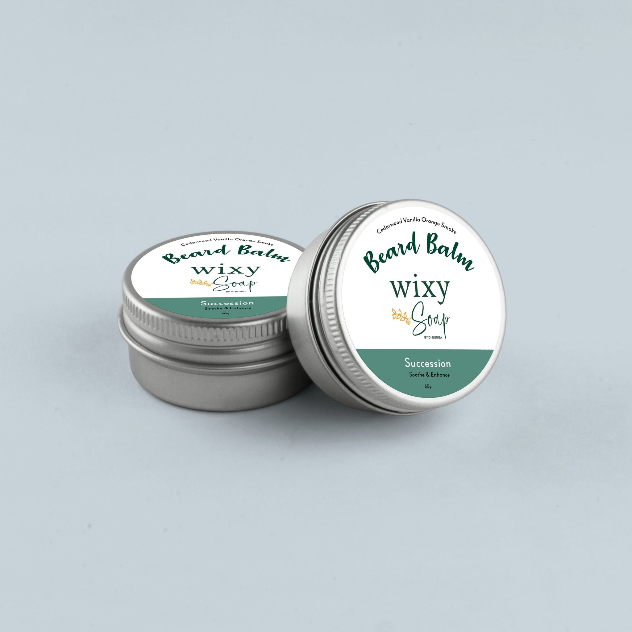 Succession Beard Balm for Men - Natural Conditioning & Styling Wax with Shea Butter & Argan Oil - Perfect for Daily Grooming & Beard Care Routine