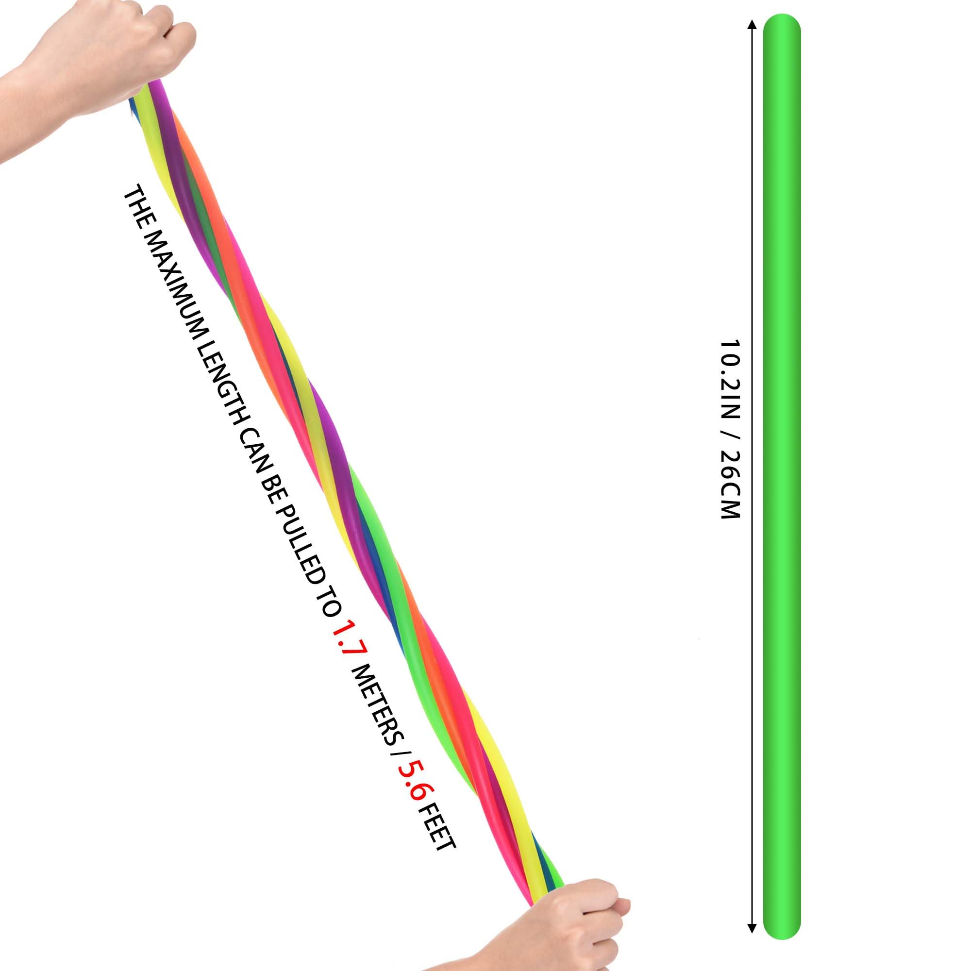 Stretchy String Noodles 30 Pack - Sensory Fidget Toys for Kids, Stress Relief & Focus Tools - Perfect for Classroom Rewards, Birthday Party Favors, Treasure Box Prizes & ADHD Anxiety Relief (Great for School, Home & Travel Use)