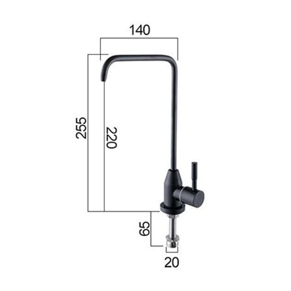 Rotating Water Filter Faucet for Direct Drinking - Cold Water Purifier Tap in Gray (A) - Perfect for Kitchen Sink, RV, and Office Use