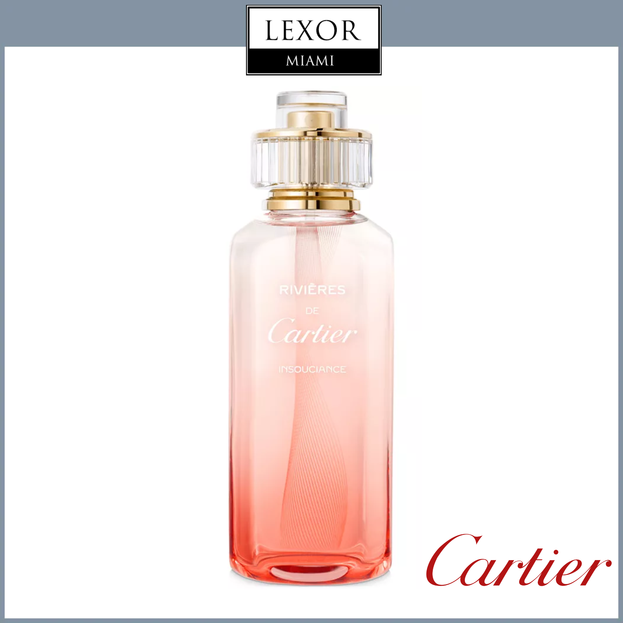 Cartier Rivieres De Cartier Insouciance 3.3 oz Eau de Toilette Spray - Unisex Perfume for Men & Women | Perfect for Daily Wear, Office & Special Occasions