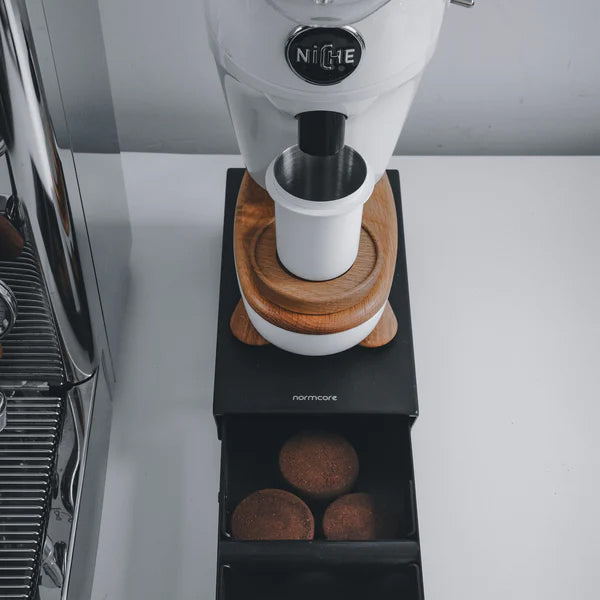 Premium Normcore Espresso Knock Box Drawer - Compact Coffee Grounds Container for Baristas & Home Brewing - Perfect for Espresso Machines, Coffee Shops & Kitchen Countertops