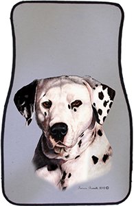 Premium Dalmatian Print Car Floor Mats - All-Weather Universal Fit for Cars & Trucks | Waterproof & Durable | Perfect for Pet Lovers & Dog Owners