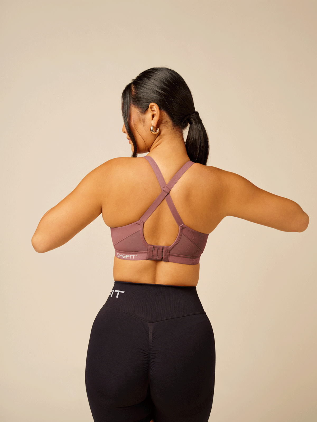 Plunge Bra Rose Taupe - Sexy Deep V Neck Push Up Bra for Women | Perfect for Date Nights & Special Occasions