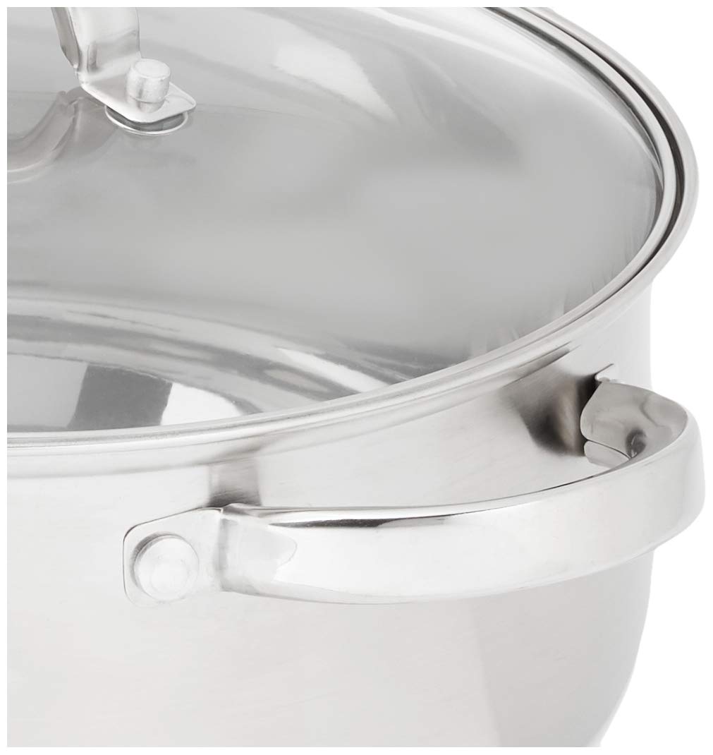 Heim Concept 12-Piece Stainless Steel Cookware Set - Silver | Nonstick Pots & Pans for Induction Cooking, Oven Safe to 500°F | Perfect for Home Chefs, Professional Kitchens & Gift Giving