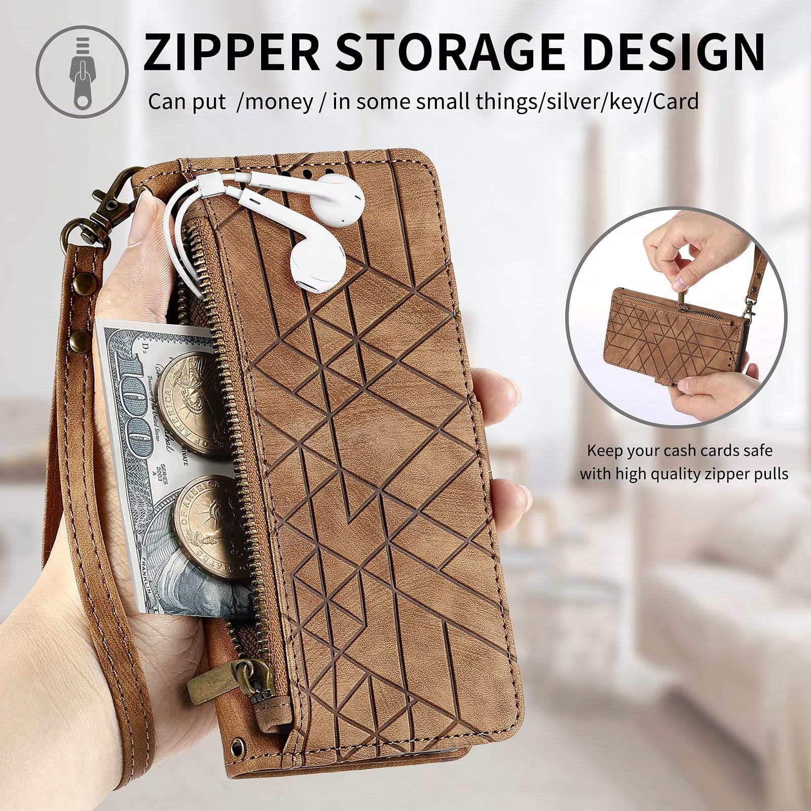 Magnetic PU Leather Wallet Case for Huawei P30 - Slim Flip Phone Cover with Card Slots & Secure Closure | Perfect for Business, Travel and Everyday Use