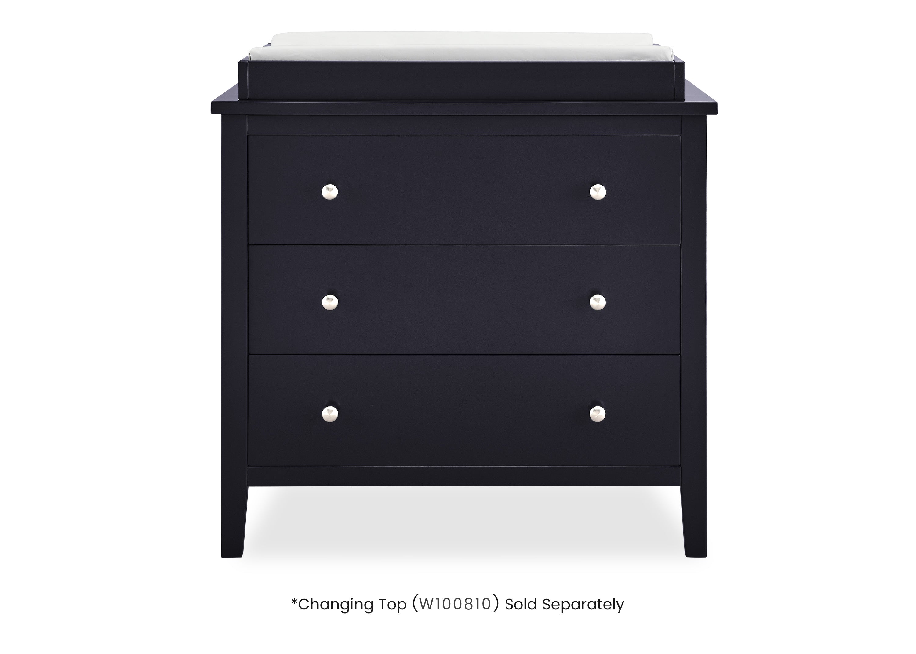 Campbell 3 Drawer Dresser - Wooden Chest of Drawers for Bedroom Storage, Organizer for Clothes & Accessories | Perfect for Home, Dorm, Nursery & Office Organization