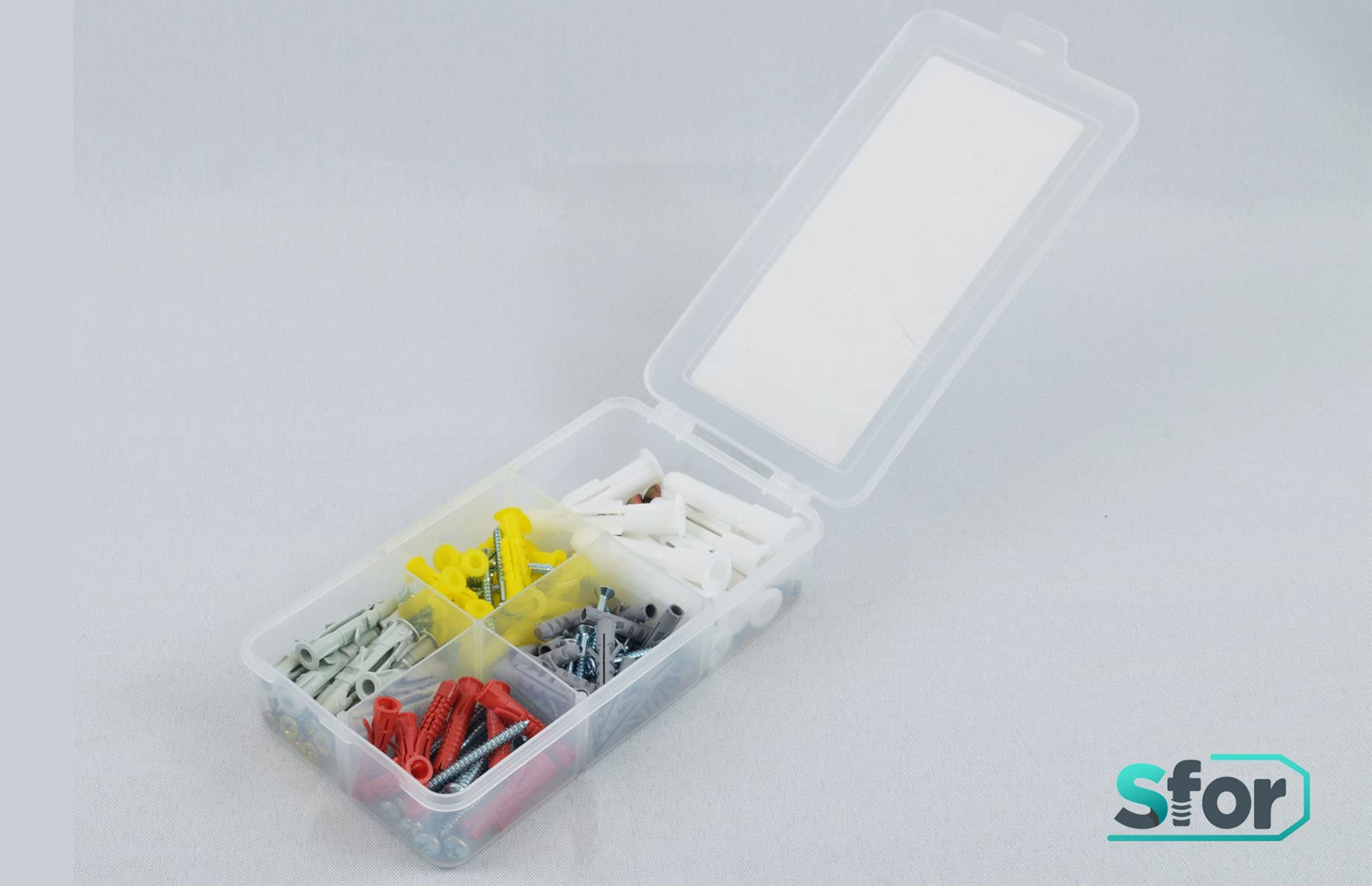 140 Pcs Anchors and Screws Assortment Kit - 40 Plastic Anchors, 30 Nylon Wall Anchors, 70 Philips Screws with Organizer Box - Heavy Duty Fasteners for DIY Projects, Furniture Assembly & Home Repairs
