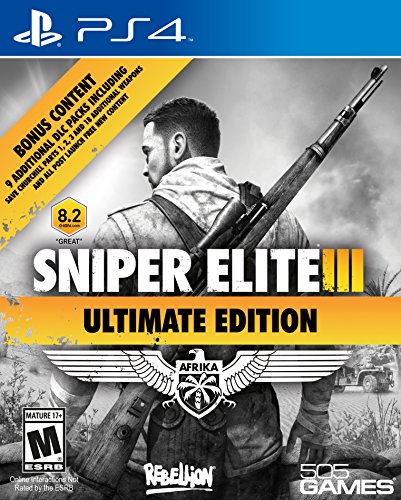Sniper Elite 3 Ultimate Edition for PS3 - WWII Tactical Shooter Game | Stealth Missions & Long-Range Combat | Perfect for Action Game Fans & Military Enthusiasts