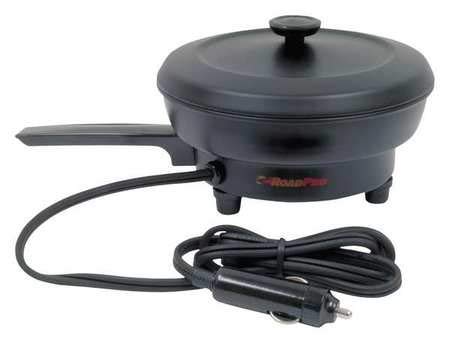 12V Portable Electric Frying Pan - Compact Non-Stick Cookware for Camping, RV Travel & Outdoor Cooking | Car & Truck Cooking Solution