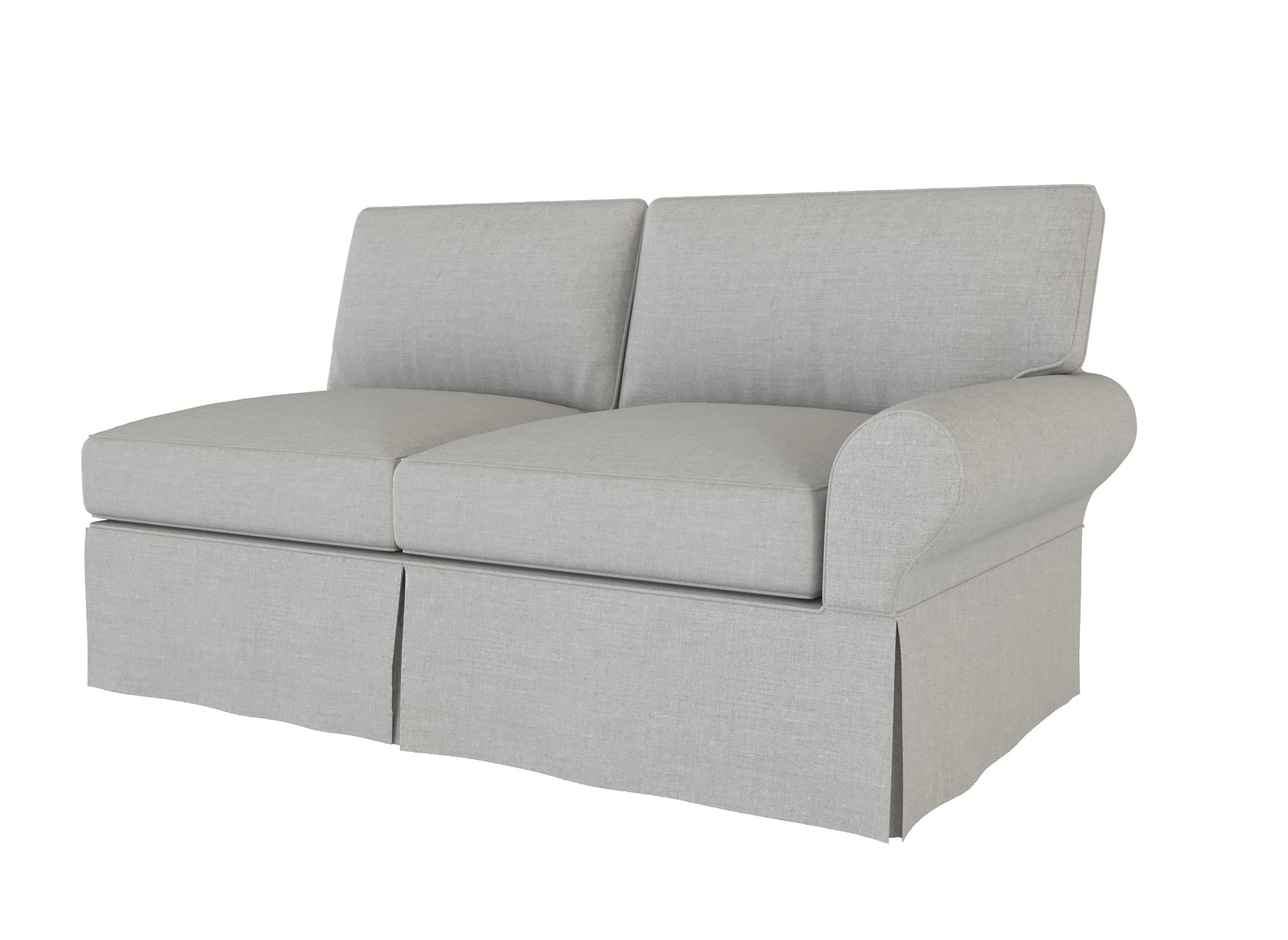 PB Basic Right Arm Loveseat Cover - Premium Slipcover for Sectional Sofa Components | Perfect for Living Room, Family Room & Home Theater Furniture Protection