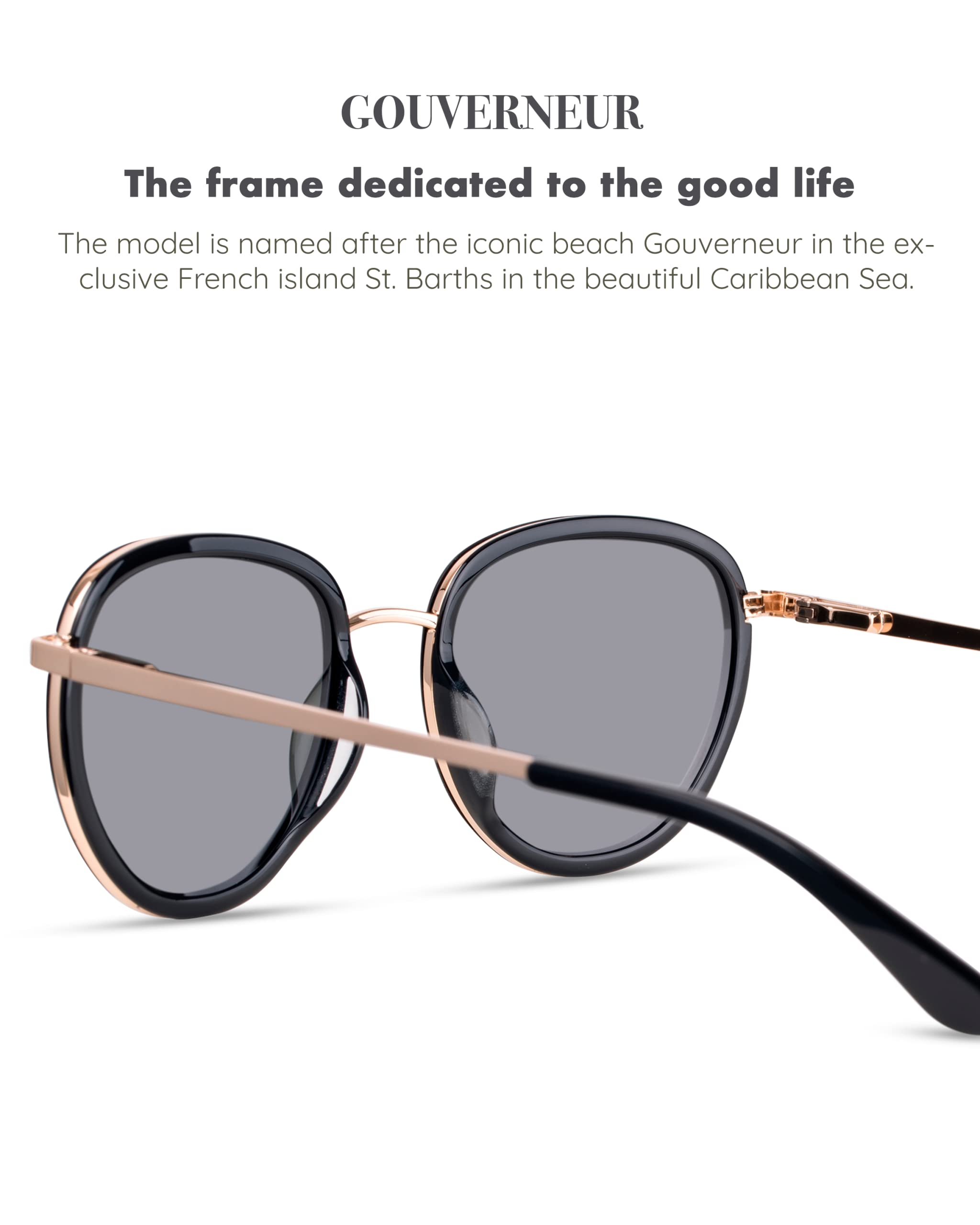 Christopher Cloos Gouverneur Danish Design Polarized Sunglasses for Men & Women - UV Protection, Lightweight & Stylish - Perfect for Driving, Beach & Outdoor Activities