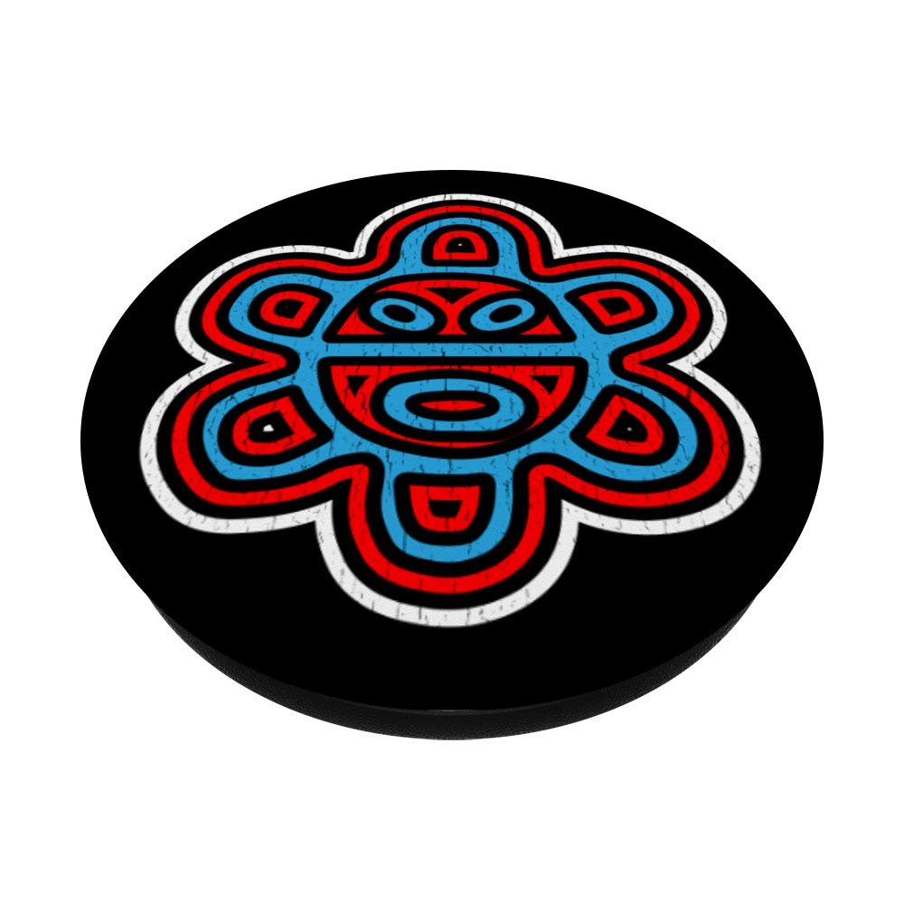 Sol Taino Puerto Rico Flag Colors Boricua PopSockets PopGrip - Swappable Phone Grip for iPhone, Samsung & Tablets | Perfect for Showcasing Puerto Rican Pride at Concerts, Beaches & Daily Use