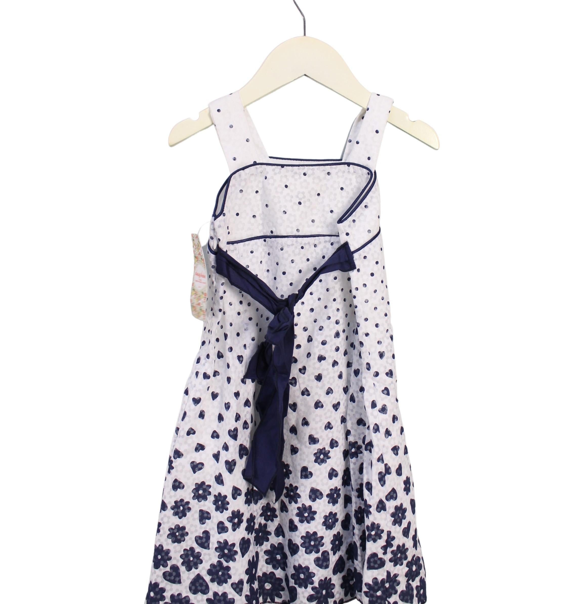 Anichin Girls Sleeveless Summer Dress Size 4T - Floral Print Cotton Sundress for Toddlers - Perfect for Beach, Party & Outdoor Play