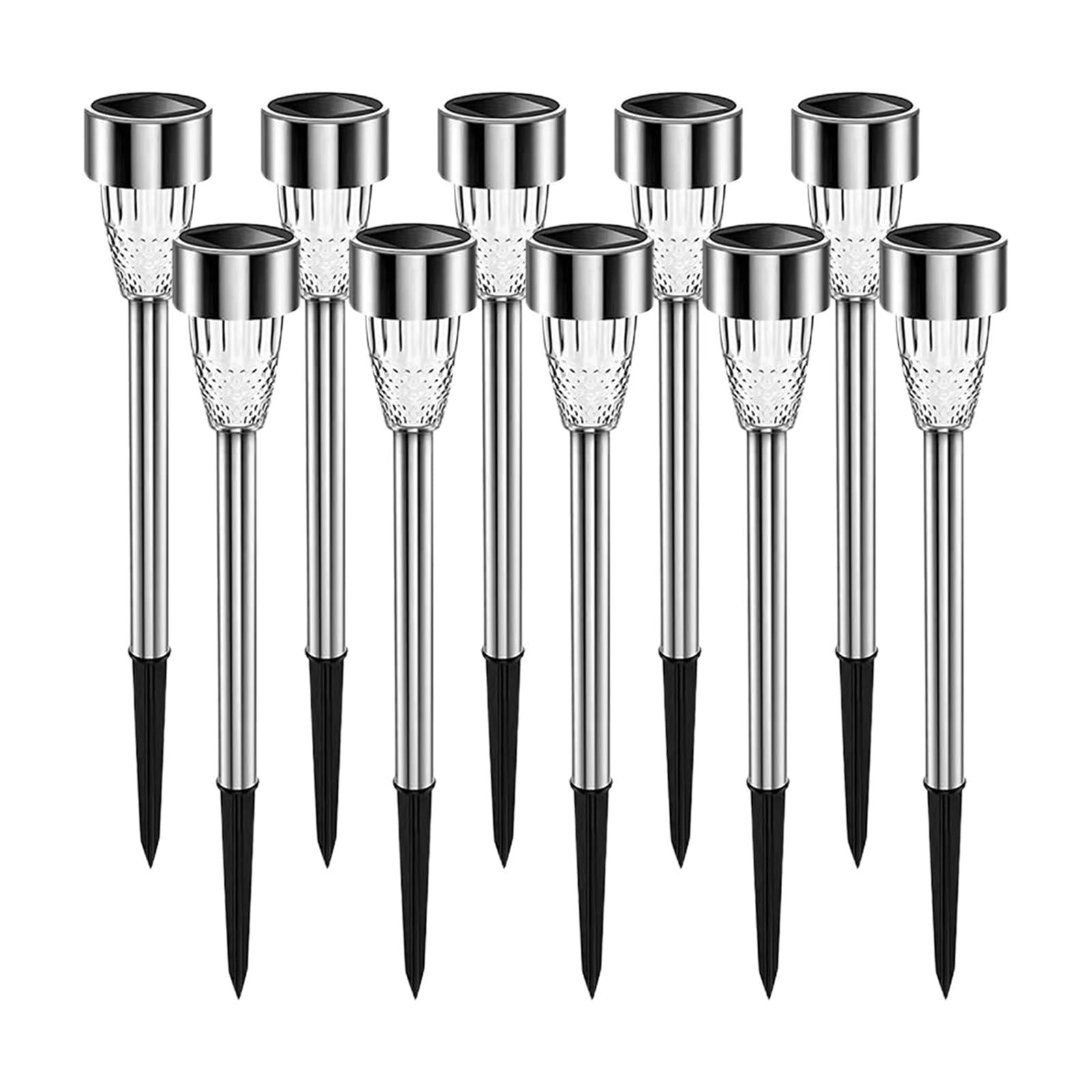 Sun Lamp Floor Lamp & Solar Powered Outdoor Lights - 10 Pack Waterproof LED Garden Lights for Patio, Yard - Perfect for Outdoor Decor, Pathway Lighting & Landscape Illumination