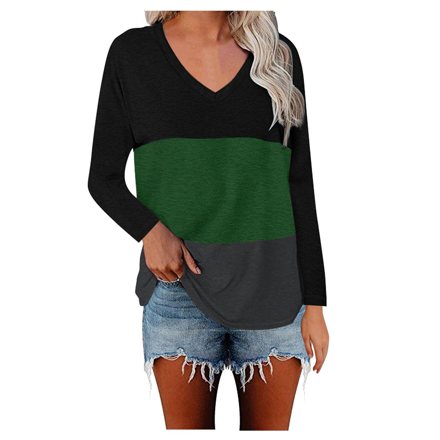 Women's Long Sleeve Tunic Tops - Soft Graphic Pullover Sweaters & Casual Sweatshirts for Everyday Wear | Perfect for Work, Lounge & Fall Outfits