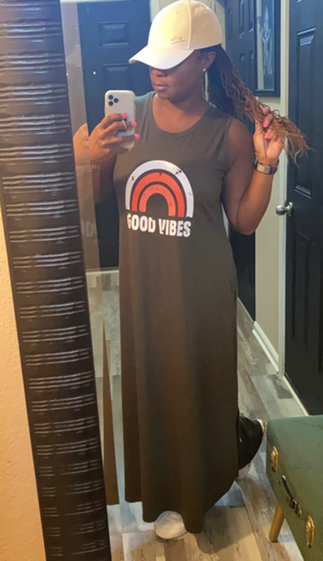 2025 Women's Summer Dresses - Floral Boho Maxi Sundress with Pockets for Beach Vacation & Tropical Getaways | Perfect for Pool Parties, Resort Wear & Casual Outings