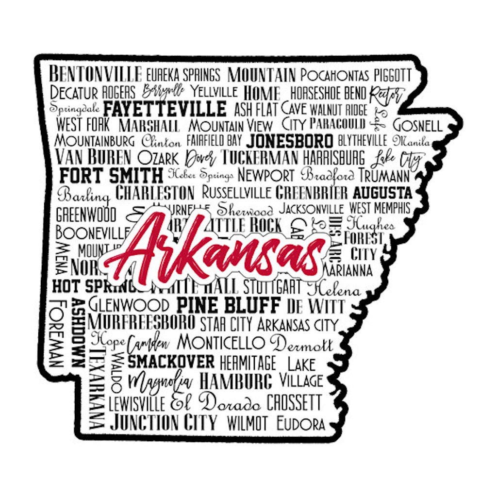 Scrapbook Customs 52297 Arkansas State Sights Laser Cut Layered Embellishments for Scrapbooking, Card Making & DIY Crafts - Perfect for Memory Books, Journals & Home Decor