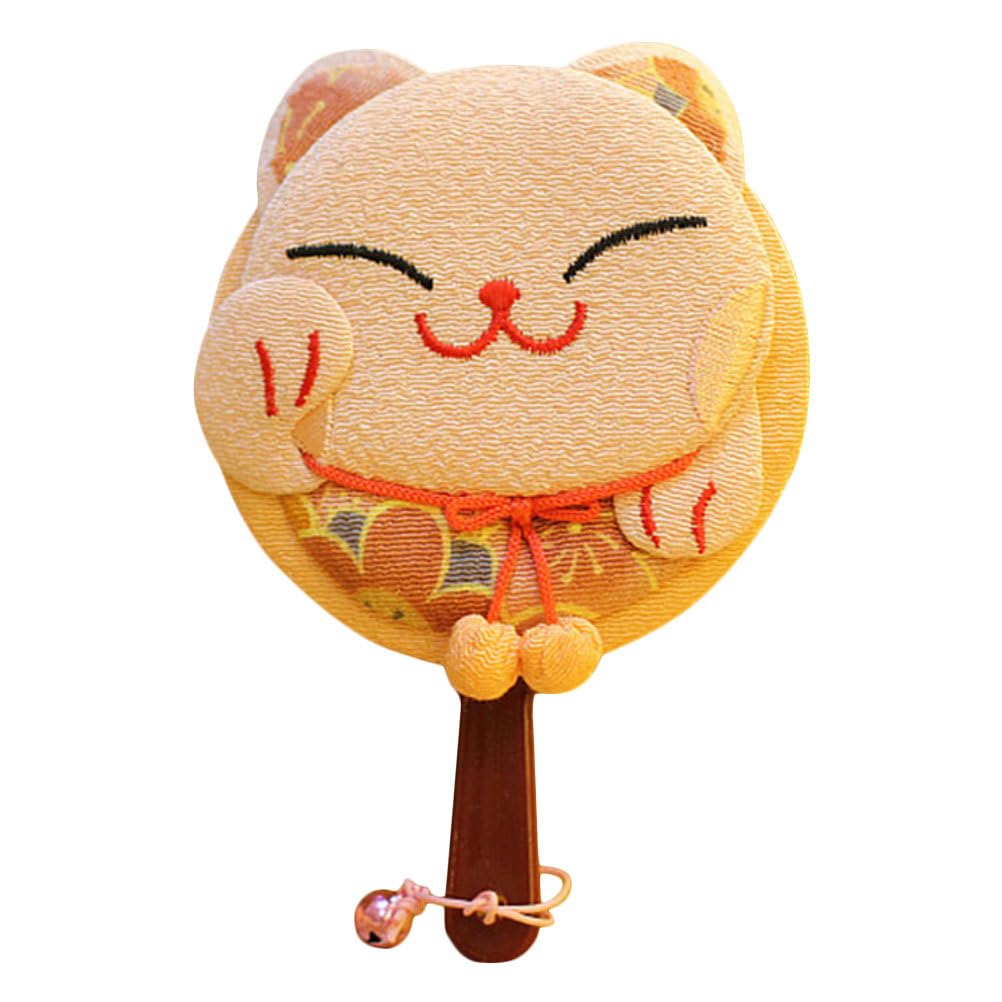HEALLILY Pocket Hand Mirror - Japanese Lucky Cat Maneki Neko Design - Lightweight Portable Travel Makeup Mirror - Double Sided Compact Mirror for Purse - Perfect for Home, Office & Travel (Random Color)
