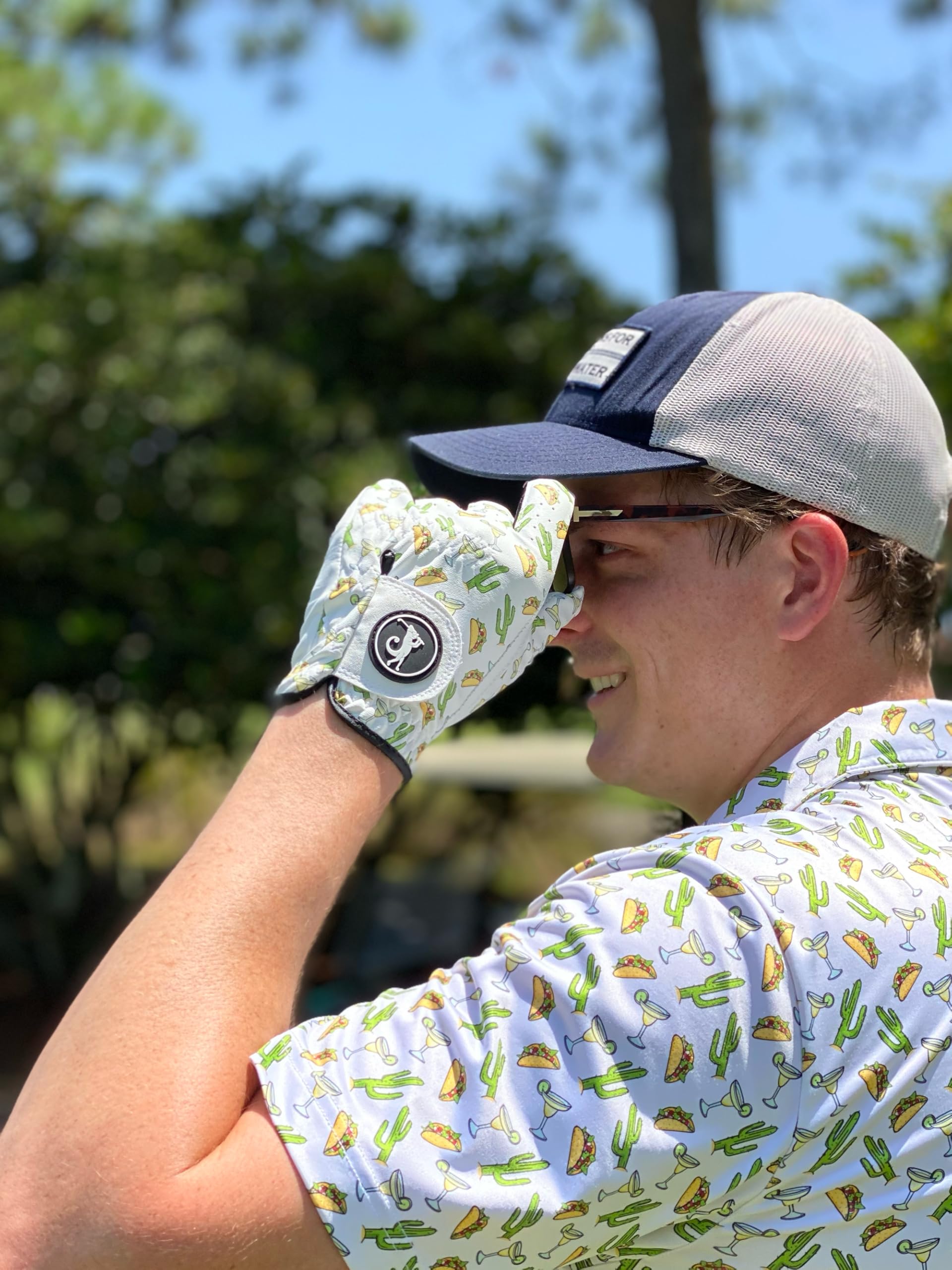 Chameleon Golf Gloves for Men - Right-Handed Breathable Golf Gloves with Grip - Perfect for Golf Practice, Driving Range & Club Tournaments