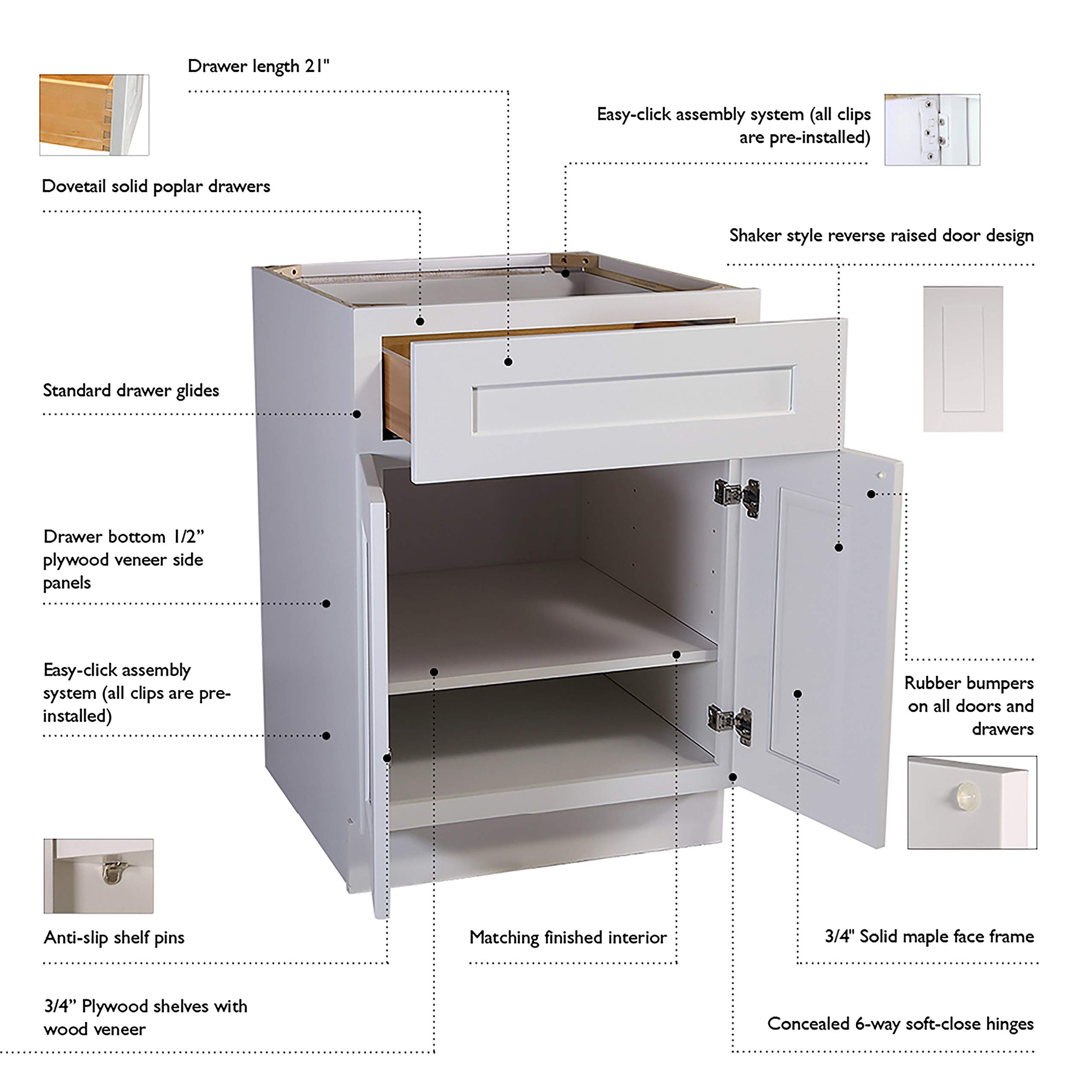 36-Inch Espresso Shaker Wall Cabinet for Kitchen Storage