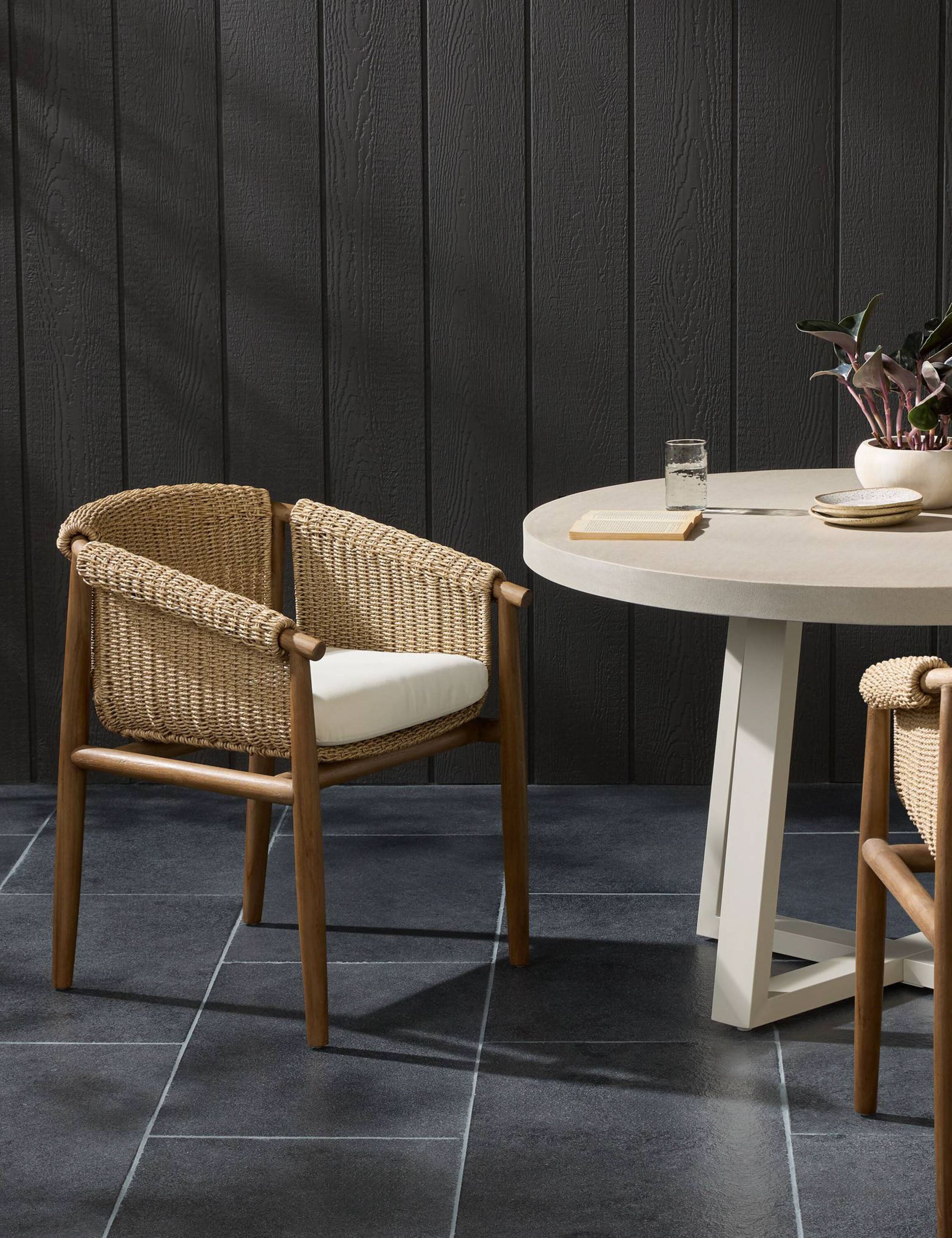 Cantrelle Outdoor Dining Chair - Weather-Resistant Patio Furniture for Garden, Poolside, and Backyard - Perfect for Outdoor Entertaining and Relaxation